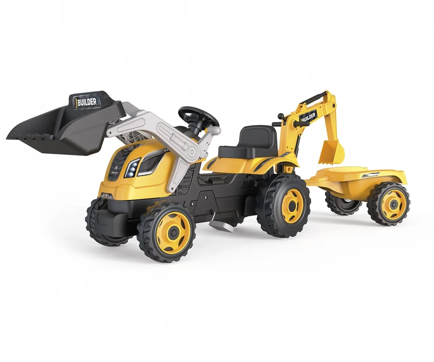 Tracteur Builder Max + Remorque — jeu d'extérieur pour enfants